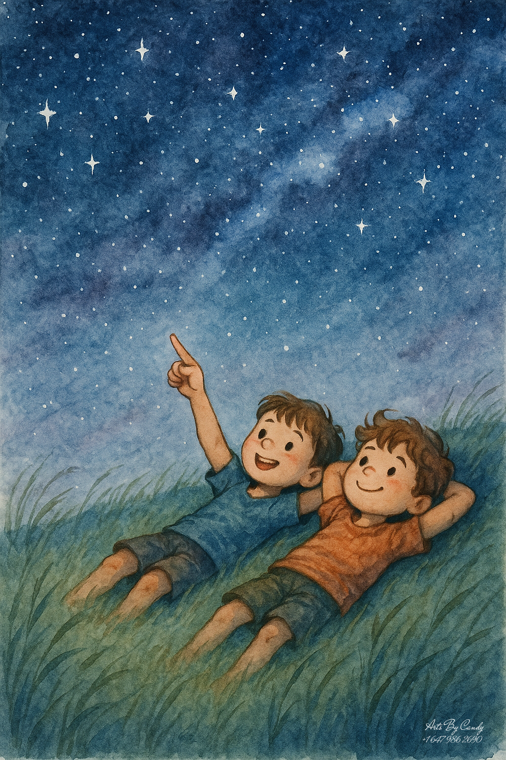 The Little Stargazers – A Quiet Night of Wonder