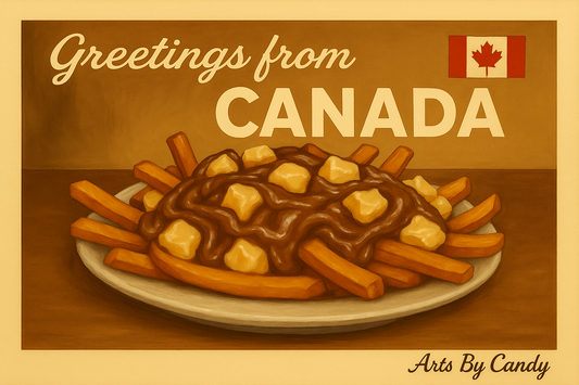 Poutine Postcard – Greetings from Canada